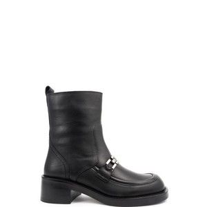 Sergio Moretti Ankle Boots With Metallic Buckle Detail - NWT